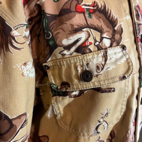 Iconic Vintage Ralph Lauren Cropped Rodeo Western Jacket Size Medium - Picture 9 of 10